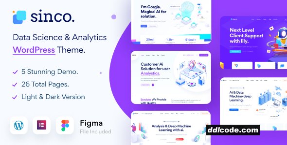 Sinco - Data Science WordPress Theme