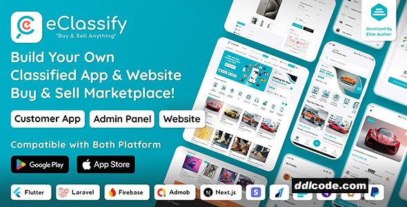 eClassify - Classified ads Buy and Sell Marketplace Flutter App with Laravel Admin Panel