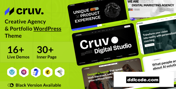 Cruv - Creative Agency & Portfolio WordPress Theme