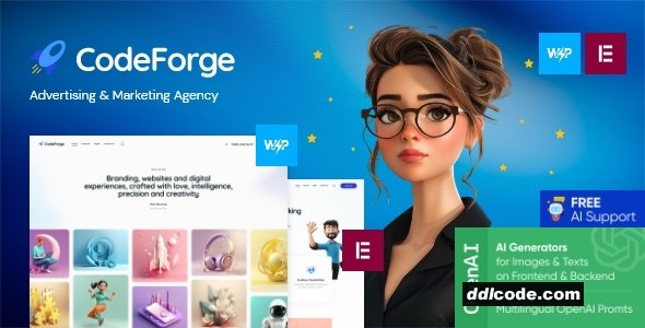 CodeForge - Software & IT Tech Company WordPress Theme