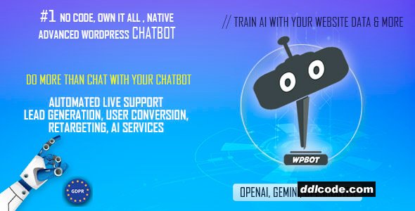 AI ChatBot for Automated Live Chat Support & Customer Conversion