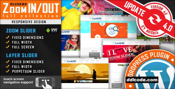 Responsive Zoom In/Out Slider WordPress Plugin