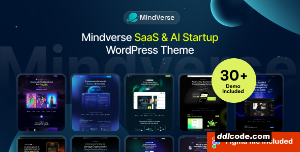 Mindverse - SaaS & AI Startup WordPress Theme