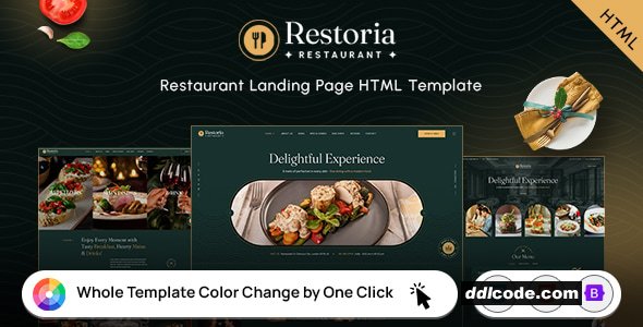 Restoria - Restaurant HTML Template