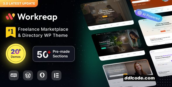 Workreap - Freelance Marketplace WordPress Theme