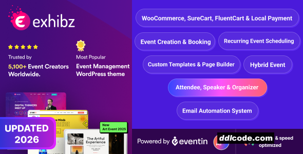 Exhibz - Event Conference WordPress Theme (AI Powered)