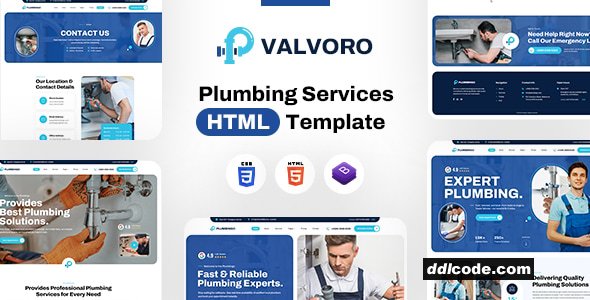 Valvoro - Plumbing Services HTML Template