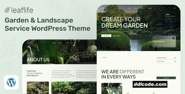 LeafLife - Garden & Landscape Service WordPress Theme
