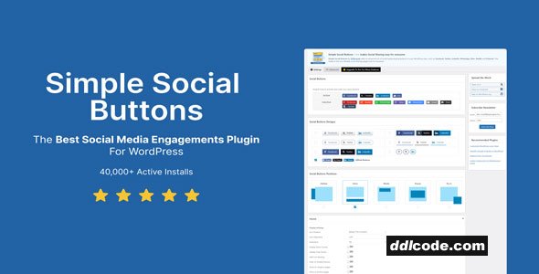 WPBrigade Simple Social Buttons Pro