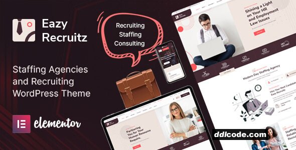 Eazy Recruitz - Staffing Agencies WordPress Theme
