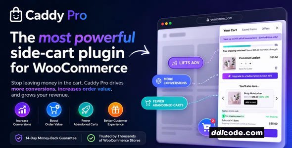 Caddy Pro - WooCommerce Side Cart for More Sales