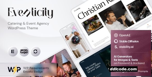 Eventicity - Catering & Meeting Conference WordPress Theme