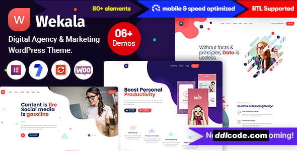 Wekala - Digital Agency & Marketing WordPress Theme