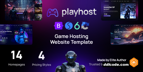 Playhost - Game Hosting Server Website Template