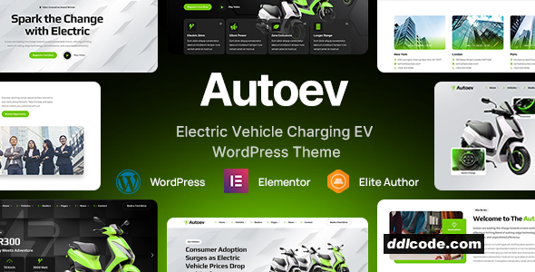 Autoev - Electric Vehicle Charging WordPress Theme