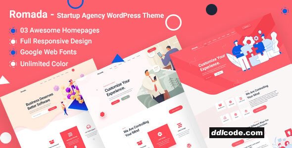 Romada - Startup Agency WordPress Theme