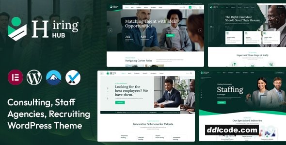 Hiring Hub - Staffing Agencies WordPress Theme