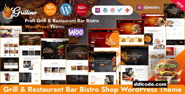 Grillino - Grill, Bar & Restaurant Shop WordPress Theme