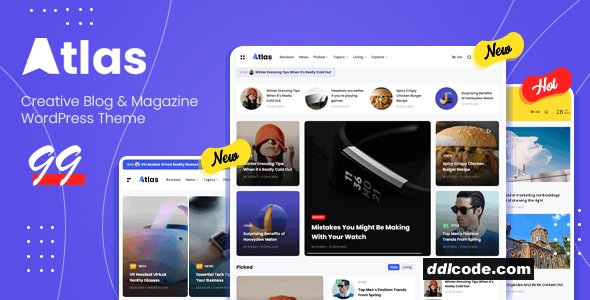 Atlas - Creative Blog & News WordPress Theme