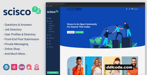 Scisco - Questions and Answers WordPress Theme