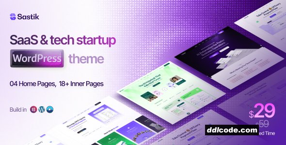Sastik - SaaS & Tech Startup WordPress Theme