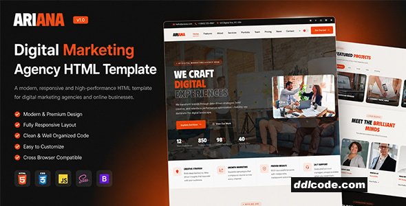 Ariana - Digital Marketing Agency HTML Template