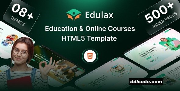 Edulax - University, Online Courses & Education HTML5 Template