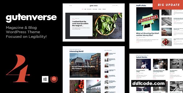 GutenVerse - Magazine and Blog WordPress Theme