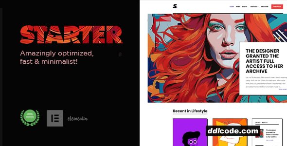 Starter - Optimized, fast & minimalist blog theme!