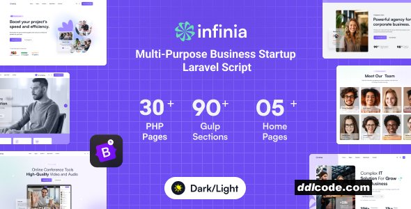 Infinia - Multipurpose Business Consulting Startup Laravel Script