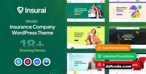 Insurai - Insurance Company WordPress Theme