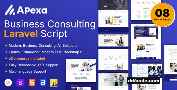 Apexa - Multi-Purpose Business Consulting Laravel Script
