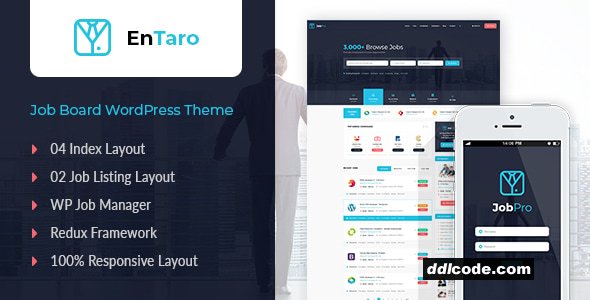 Entaro - Job Portal WordPress Theme