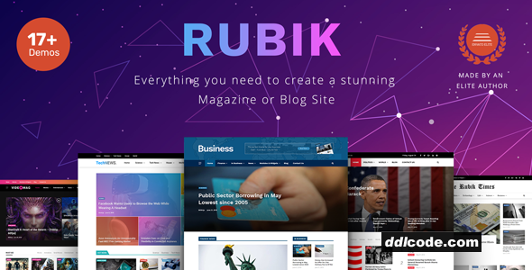 Rubik - Magazine and Blog WordPress Theme