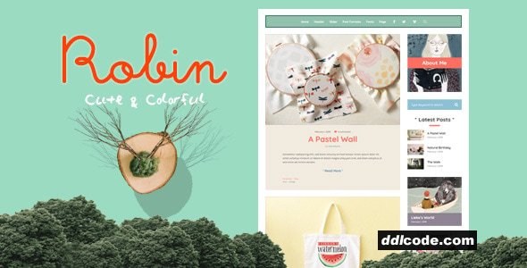 Robin - Cute & Colorful WordPress Blog Theme