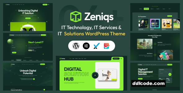 Zeniqs IT - IT Solutions & Technology Services WordPress Theme
