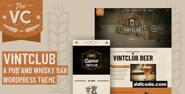 VintClub - A Pub and Whisky Bar WordPress Theme