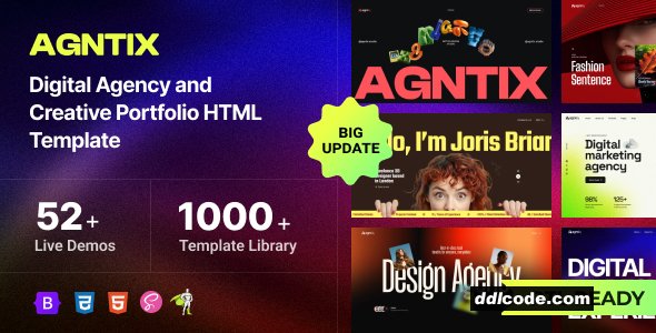 Agntix - Digital Agency & Creative Portfolio HTML Template