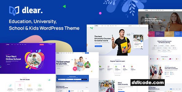 Dlear - Education, University & School WordPress Theme