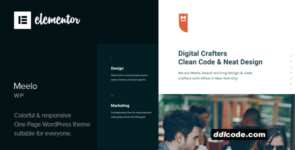 Meelo - Corporate One Page WordPress Theme