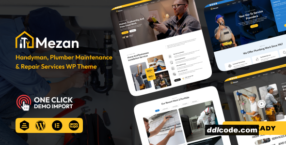 Mezon - Plumber, Handyman WordPress Theme