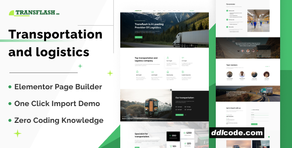 Transflash - Transportation and Logistics WordPress Theme