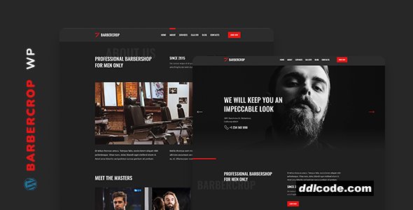 Barbercrop - Hairdressing WordPress Theme