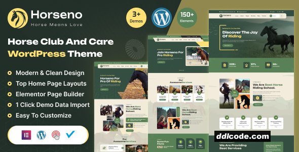 Horseno - Horse Club & Riding Sports WordPress Theme