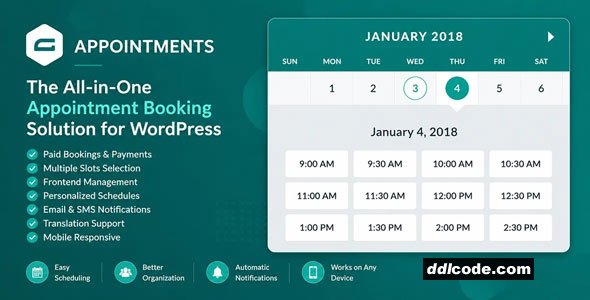 gAppointments – Appointment booking for Gravity Forms
