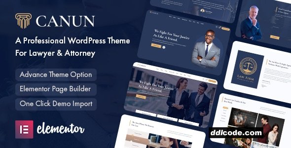 Canun - Lawyer & Attorney WordPress Theme