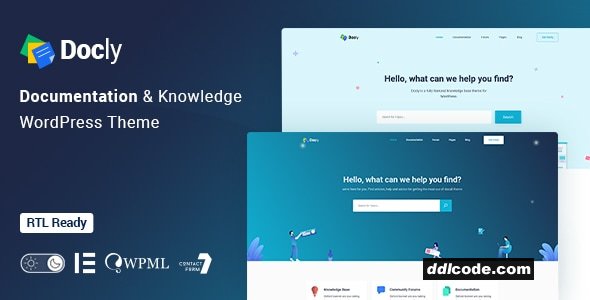 Docly - Documentation And Knowledge Base WordPress Theme with bbPress Helpdesk Forum