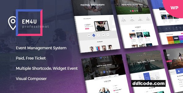 EM4U - Event Management WordPress Theme for Booking Tickets