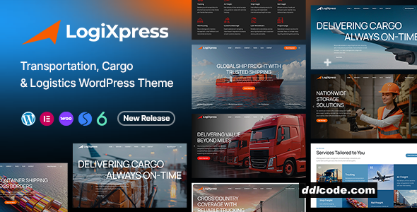 LogiXpress - Transportation, Cargo & Logistics WordPress Theme