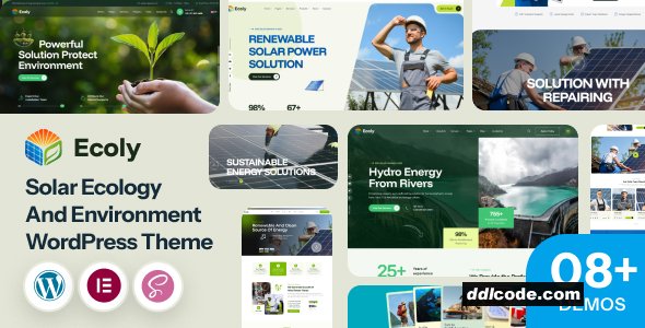 Ecoly - Solar Ecology & Environment WordPress Theme